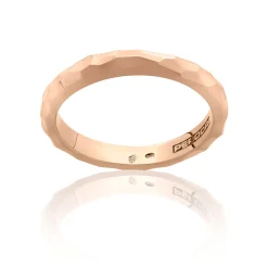Perodri Alianza de Oro Rosa facetado Fashion