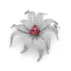 Perodri Broche Oro Blanco New
