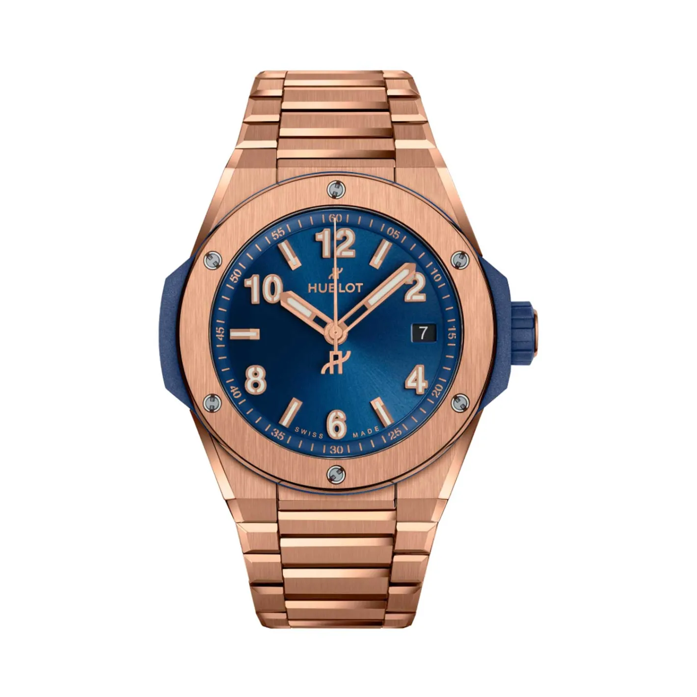 Hublot BIG BANG INTEGRATED TIME ONLY KING GOLD BLUE New