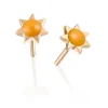 Perodri Pendientes de Oro Amarillo Hot