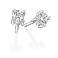 Perodri Pendientes de oro blanco Hot
