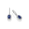 Perodri Pendientes de oro blanco Clearance