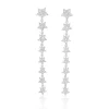 Perodri Pendientes de oro blanco Hot