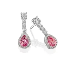 Perodri Pendientes de Oro Blanco Outlet