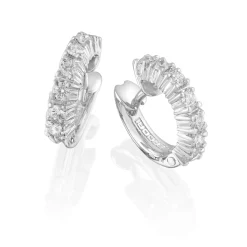 Perodri Pendientes de oro Blanco Discount