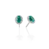 Perodri Pendientes de oro blanco New
