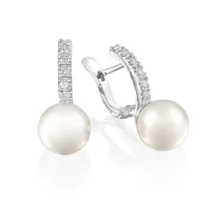 Perodri Pendientes de Oro Blanco Outlet