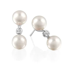 Perodri Pendientes de Oro Blanco Outlet