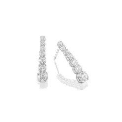 Perodri Pendientes de Oro Blanco Online