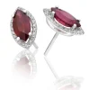 Perodri Pendientes de Oro blanco Clearance
