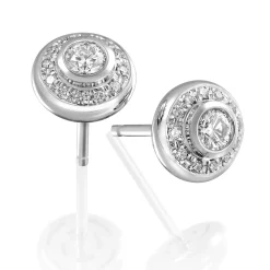 Perodri Pendientes de Oro Blanco Discount