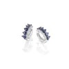 Perodri Pendientes de oro blanco Fashion