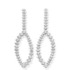 Perodri Pendientes de Oro Blanco New