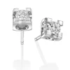 Perodri Pendientes de oro blanco Hot