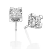 Perodri Pendientes de oro blanco Online