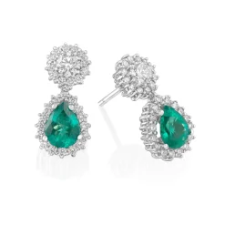 Perodri Pendientes de Oro Blanco Sale