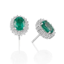 Perodri Pendientes de Oro Blanco Discount