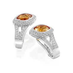 Perodri Pendientes de Oro Blanco Sale