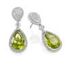 Perodri Pendientes de Oro Blanco New