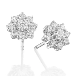 Perodri Pendientes de Oro Blanco Outlet