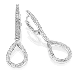 Perodri Pendientes de Oro Blanco Outlet