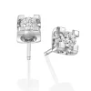 Perodri Pendientes de oro blanco New