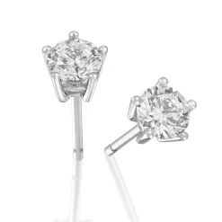 Perodri Pendientes de oro blanco Clearance
