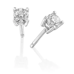 Perodri Pendientes de oro blanco Sale