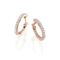 Perodri Pendientes de oro rosa New