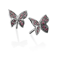 Perodri Pendientes de Oro Rosa Fashion