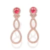 Perodri Pendientes de Oro Rosa New