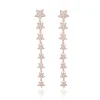 Perodri Pendientes de oro rosa Fashion
