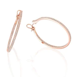 Perodri Pendientes de Oro Rosa Hot