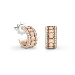 Damiani Pendientes de oro rosa Belle Époque Reel New