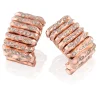 Perodri Pendientes de Oro Rosa facetado Hot