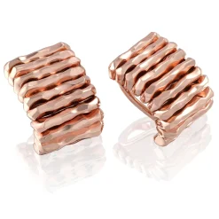 Perodri Pendientes de Oro Rosa facetado Best