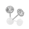 Perodri Pendientes Oro Blanco Sale