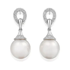 Perodri Pendientes Oro Blanco Sale