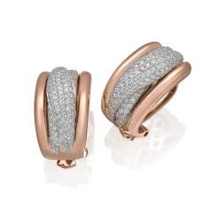 Perodri Pendientes Oro Blanco y Oro Rosa Best