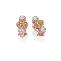 Perodri Pendientes Oro Rosa New
