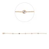 Cristina Wish Pulsera en oro rosa con esmeralda, zafiro y rubí Hot