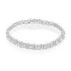 Perodri Pulsera De Oro Blanco Fashion