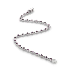 Perodri Pulsera de Oro Blanco Hot