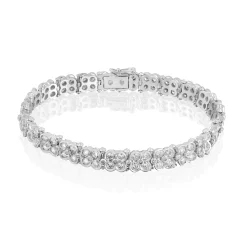 Perodri Pulsera de Oro Blanco Hot