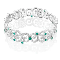 Perodri Pulsera de Oro Blanco Sale