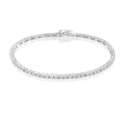 Perodri Pulsera de Oro Blanco Hot