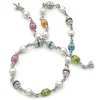 Perodri Pulsera de Oro Blanco Fashion