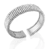 Perodri Pulsera de Oro Blanco facetado Hot