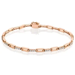 Perodri Pulsera de Oro Rosa Hot