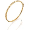 Perodri Pulsera estrecha en Oro Amarillo facetado Hot
